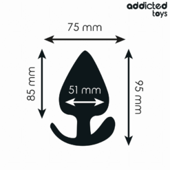 Comprar ADDICTED TOYS - PLUG ANAL SILICONA TALLA XL 9.5 CM al mejor precio - Envíos Discretos