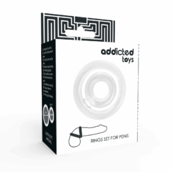 Comprar ADDICTED TOYS - POTENZ SET ANILLOS PENE CLEAR al mejor precio - Envíos Discretos