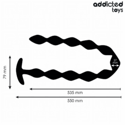 Comprar ADDICTED TOYS - ROSARIO ANAL 27 CM EXTRA LARGO SILICONA al mejor precio - Envíos Discretos