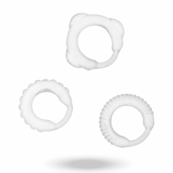 Comprar ADDICTED TOYS - SET 3 ANILLOS PENE CLEAR al mejor precio - Envíos Discretos