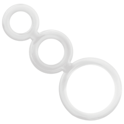 Comprar ADDICTED TOYS - SET ANILLOS PENE Y TESTÍCULOS CLEAR al mejor precio - Envíos Discretos