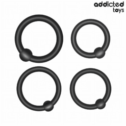 Comprar ADDICTED TOYS - SET ANILLOS SILICONA DE PRESIÓN al mejor precio - Envíos Discretos