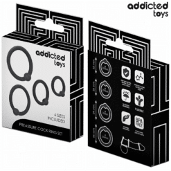 Comprar ADDICTED TOYS - SET ANILLOS SILICONA DE PRESIÓN al mejor precio - Envíos Discretos