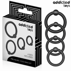 Comprar ADDICTED TOYS - SET ANILLOS SILICONA DE PRESIÓN al mejor precio - Envíos Discretos