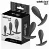 Comprar ADDICTED TOYS - SET DE 3 PLUG ANAL SILICONA MODELO 2 al mejor precio - Envíos Discretos