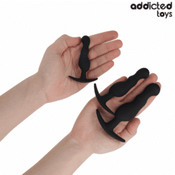 Comprar ADDICTED TOYS - SET DE 3 PLUG ANAL SILICONA MODELO 1 al mejor precio - Envíos Discretos