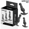 Comprar ADDICTED TOYS - SET DE 3 PLUG ANAL SILICONA MODELO 1 al mejor precio - Envíos Discretos