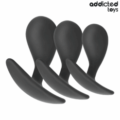 Comprar ADDICTED TOYS - SET DE 3 PLUG ANAL SILICONA MODELO 3 al mejor precio - Envíos Discretos