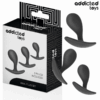 Comprar ADDICTED TOYS - SET DE 3 PLUG ANAL SILICONA MODELO 3 al mejor precio - Envíos Discretos