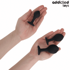 Comprar ADDICTED TOYS - SET DE 3 PLUG SILICONA ANAL CON JOYA al mejor precio - Envíos Discretos