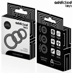 Comprar ADDICTED TOYS - SET DE ANILLOS SILICONA MODELO 1 al mejor precio - Envíos Discretos