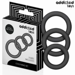 Comprar ADDICTED TOYS - SET DE ANILLOS SILICONA MODELO 1 al mejor precio - Envíos Discretos