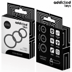 Comprar ADDICTED TOYS - SET DE ANILLOS SILICONA MODELO 2 al mejor precio - Envíos Discretos