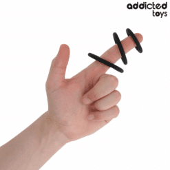 Comprar ADDICTED TOYS - SET DE ANILLOS SILICONA MODELO 2 al mejor precio - Envíos Discretos