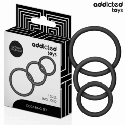 Comprar ADDICTED TOYS - SET DE ANILLOS SILICONA MODELO 2 al mejor precio - Envíos Discretos