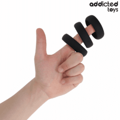Comprar ADDICTED TOYS - SET DE ANILLOS SILICONA PLANOS al mejor precio - Envíos Discretos