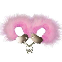 Comprar ADRIEN LASTIC - ESPOSAS METAL CON PLUMAS ROSA al mejor precio - Envíos Discretos