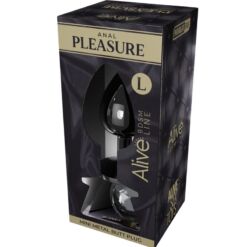 Comprar ALIVE - ANAL PLEASURE MINI PLUG METAL NEGRO TALLA L al mejor precio - Envíos Discretos
