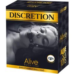 Comprar ALIVE - DISCRETION MORDAZA TRANSPIRABLE NEGRO al mejor precio - Envíos Discretos