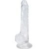 Comprar ALIVE - LUSTY PENE REALÍSTICO TRANSPARENTE 18 CM al mejor precio - Envíos Discretos