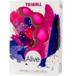 Comprar ALIVE - TRIBALL BOLAS ANALES SILICONA ROSA 15 CM al mejor precio - Envíos Discretos