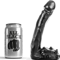 Comprar ALL BLACK - DILDO REALÍSTICO 19 CM al mejor precio - Envíos Discretos