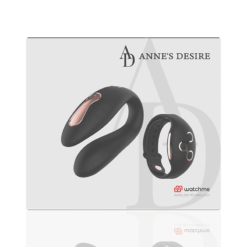 Comprar ANNE'S DESIRE - DUAL PLEASURE TECNOLOGÍA WATCHME NEGRO/GOLD al mejor precio - Envíos Discretos