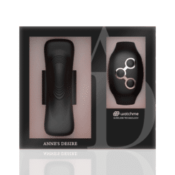 Comprar ANNE'S DESIRE - PANTY PLEASURE TECNOLOGÍA WATCHME NEGRO/GOLD al mejor precio - Envíos Discretos