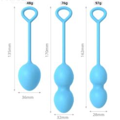 Comprar ARMONY - ANABIOSIS PESAS VAGINALES 3 NIVELES AZUL al mejor precio - Envíos Discretos