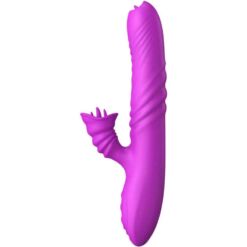 Comprar ARMONY - ANGELIA VIBRADOR MULTIFUNCION DOBLE LENGUA EFECTO CALOR VIOLETA al mejor precio - Envíos Discretos