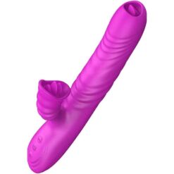 Comprar ARMONY - ANGELIA VIBRADOR MULTIFUNCION DOBLE LENGUA EFECTO CALOR VIOLETA al mejor precio - Envíos Discretos
