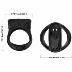 Comprar ARMONY - ANILLO VIBRADOR & MULTIPOSICIÓN NEGRO al mejor precio - Envíos Discretos