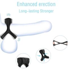 Comprar ARMONY - ANILLO VIBRADOR & MULTIPOSICIÓN NEGRO al mejor precio - Envíos Discretos