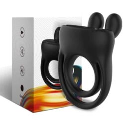 Comprar ARMONY - ANILLO VIBRADOR RABBIT NEGRO al mejor precio - Envíos Discretos