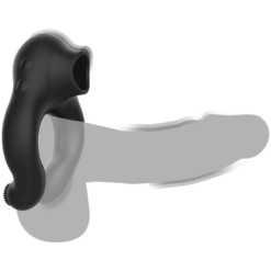 Comprar ARMONY - ANILLO VIBRADOR SILICONA 3 MOTORES RECARGABLE NEGRO - DORADO al mejor precio - Envíos Discretos