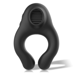 Comprar ARMONY - ANILLO VIBRADOR SILICONA 3 MOTORES RECARGABLE NEGRO - DORADO al mejor precio - Envíos Discretos