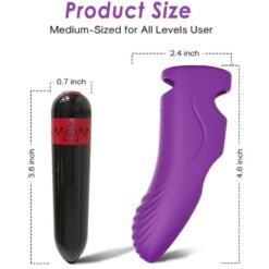 Comprar ARMONY - AURORA VIBRADOR DEDAL VIOLETA al mejor precio - Envíos Discretos