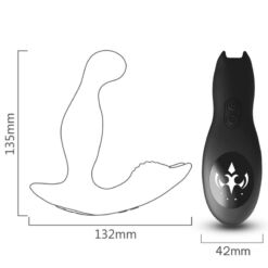 Comprar ARMONY - BAT KING VIBRADOR ANAL PROSTATA ROTADOR CONTROL REMOTO NEGRO al mejor precio - Envíos Discretos