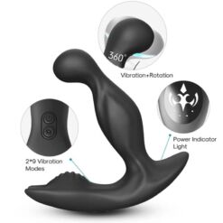 Comprar ARMONY - BAT KING VIBRADOR ANAL PROSTATA ROTADOR CONTROL REMOTO NEGRO al mejor precio - Envíos Discretos