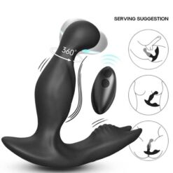 Comprar ARMONY - BAT KING VIBRADOR ANAL PROSTATA ROTADOR CONTROL REMOTO NEGRO al mejor precio - Envíos Discretos
