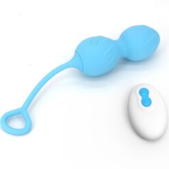Comprar ARMONY - BLOSSOMS PESAS VAGINALES VIBRADOR CONTROL REMOTO 10 VIBRACIONES AZUL al mejor precio - Envíos Discretos