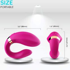 Comprar ARMONY - CRESCENT VIBRADOR PAREJA CONTROL REMOTO FUCSIA al mejor precio - Envíos Discretos