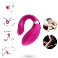 Comprar ARMONY - CRESCENT VIBRADOR PAREJA CONTROL REMOTO FUCSIA al mejor precio - Envíos Discretos