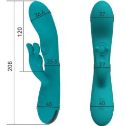 Comprar ARMONY - DANCING BUNNY VIBRADOR RABBIT 10 VELOCIDADES VERDE al mejor precio - Envíos Discretos