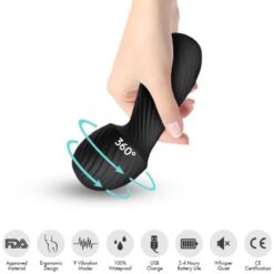 Comprar ARMONY - DAZZLE MASAJEADOR & VIBRADOR PEQUEÑO NEGRO al mejor precio - Envíos Discretos