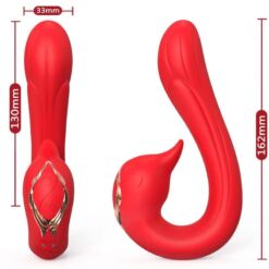 Comprar ARMONY - DELFIN VIBRADOR MULTIPOSICION & EFECTO CALOR ROJO al mejor precio - Envíos Discretos