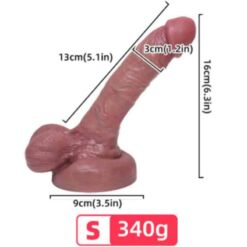 Comprar ARMONY - DILDO REALÍSTICO SILICONA LÍQUIDA 13 CM al mejor precio - Envíos Discretos