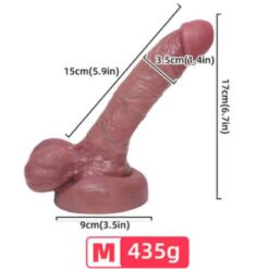 Comprar ARMONY - DILDO REALÍSTICO SILICONA LÍQUIDA 15 CM al mejor precio - Envíos Discretos