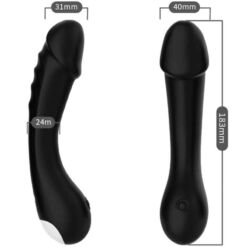 Comprar ARMONY - DILDO VIBRADOR PUNTO G SILICONA NEGRO al mejor precio - Envíos Discretos