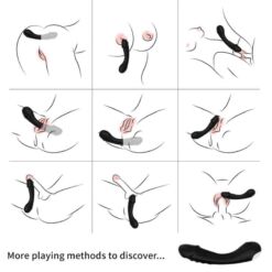 Comprar ARMONY - DILDO VIBRADOR PUNTO G SILICONA NEGRO al mejor precio - Envíos Discretos